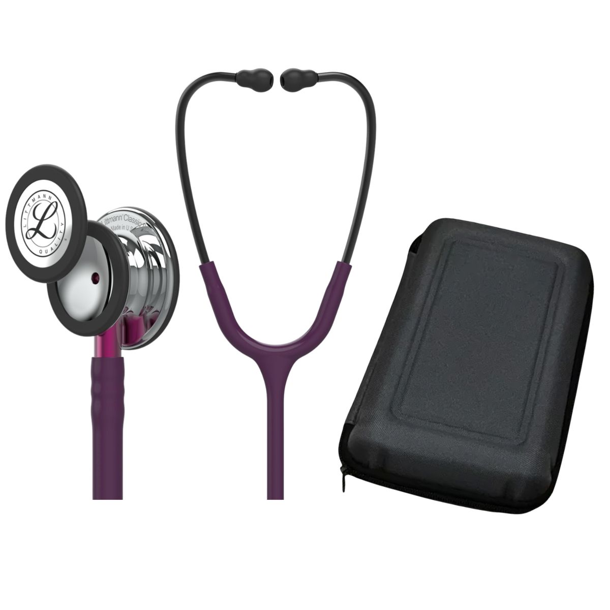 LITTMANN - Fonendoscopio Littmann Classic III Plum Mirror 5960 + Estuche Rigido