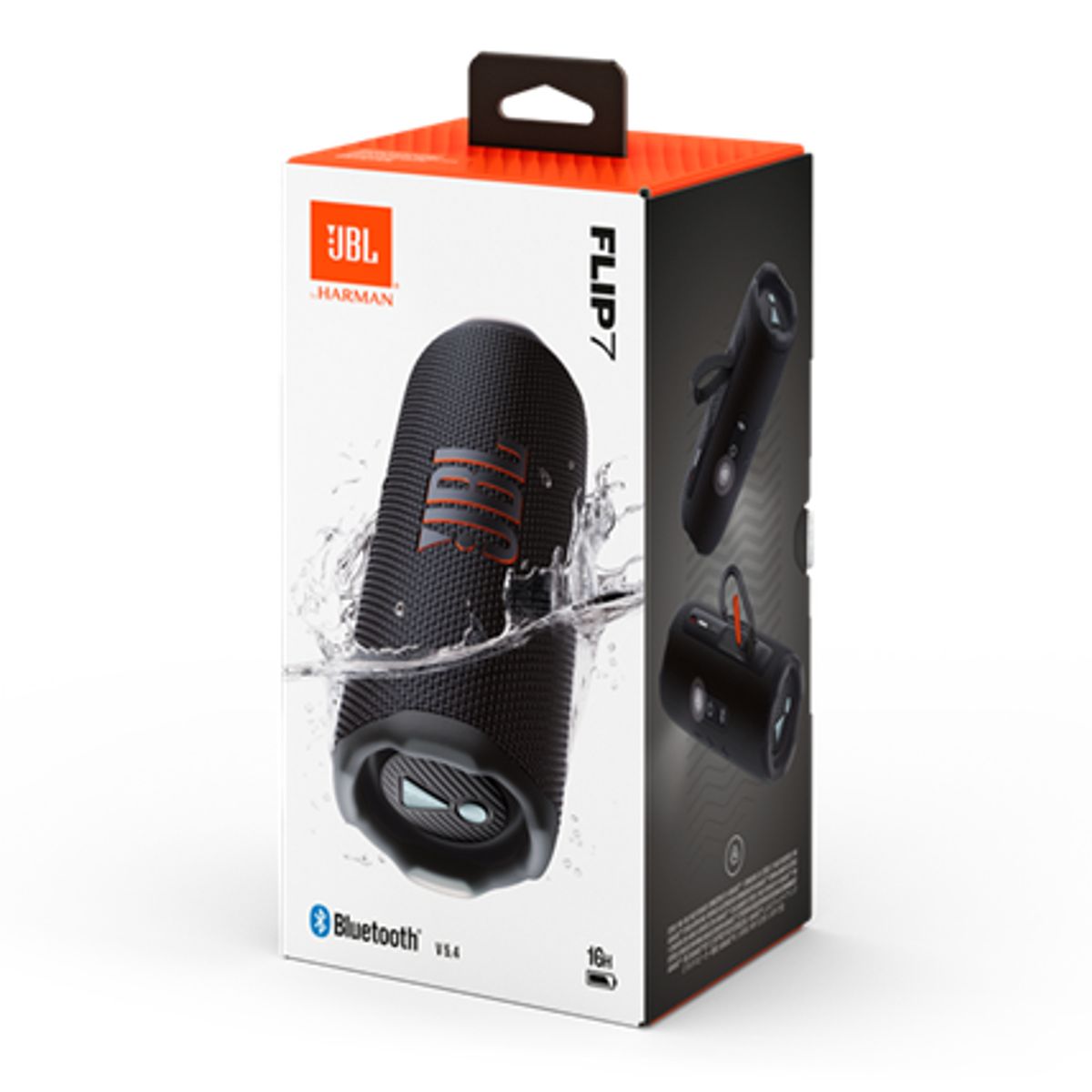 JBL - Parlante JBL Flip 7 Bluetooth Negro – IP68 + Auracast + USB-C