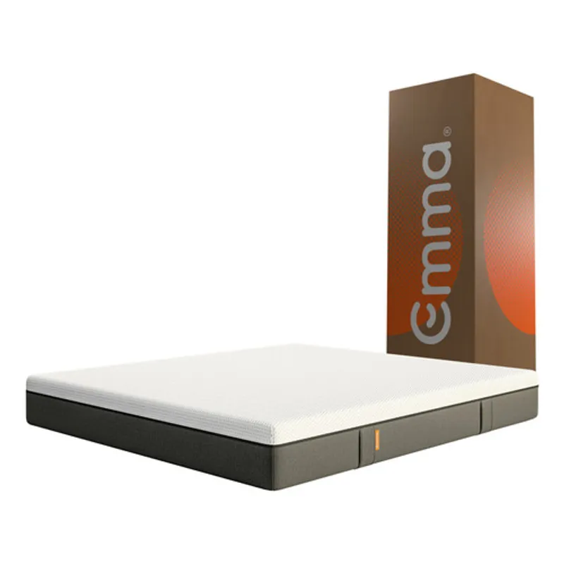 EMMA - Colchón Emma Hybrid Lite Queen 160x190cm Blanco Ergonómico