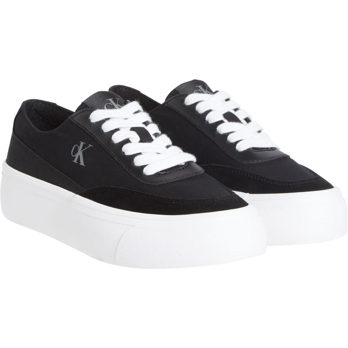 CALVIN KLEIN - Tenis multicolor de lona con plataforma Calvin Klein