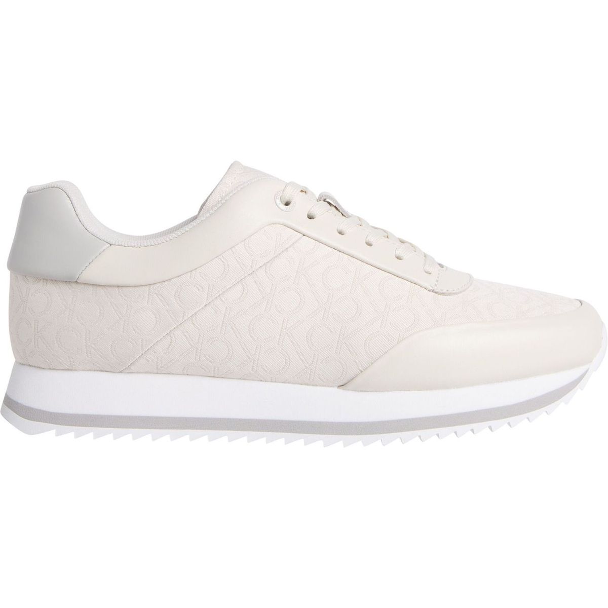 CALVIN KLEIN - Tenis beige bajos runner para mujer Calvin Klein