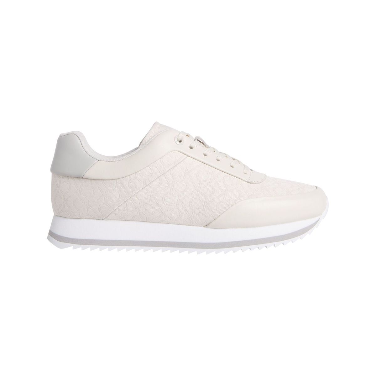 CALVIN KLEIN - Tenis beige bajos runner para mujer Calvin Klein