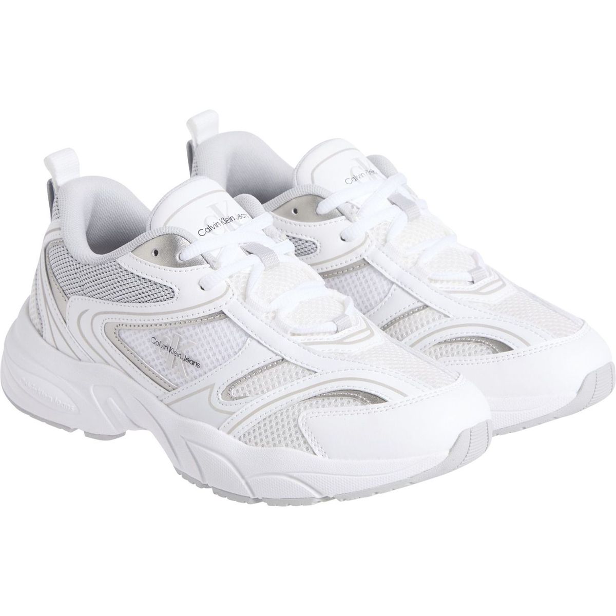 CALVIN KLEIN - Tenis multicolor retro de malla Calvin Klein