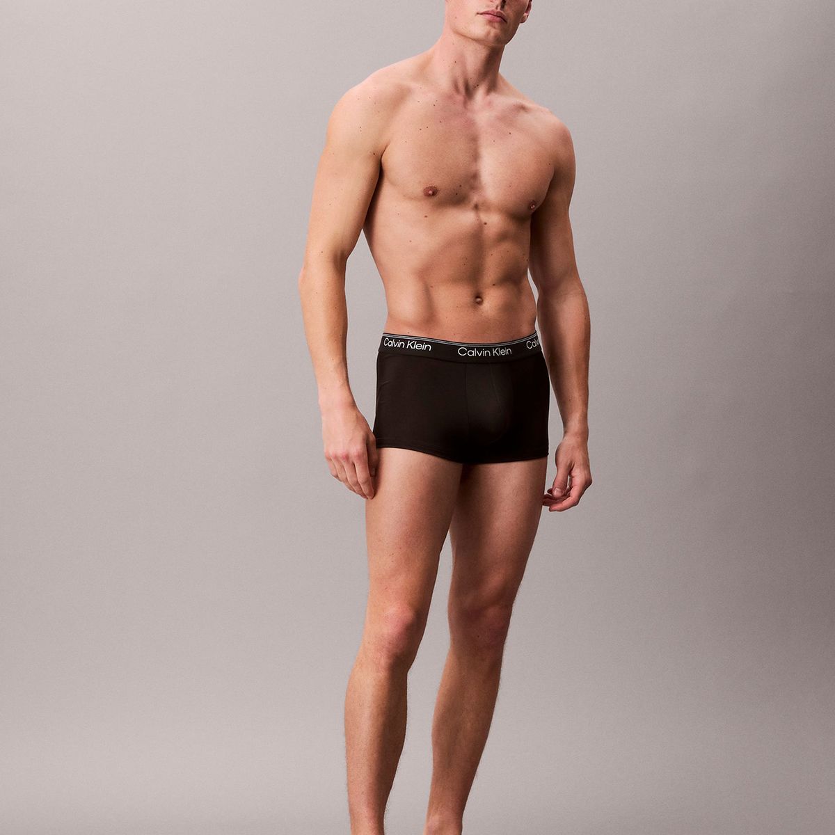 CALVIN KLEIN - Pack negro de 3 bóxers de talle bajo - Microfibre Stretch Calvin Klein