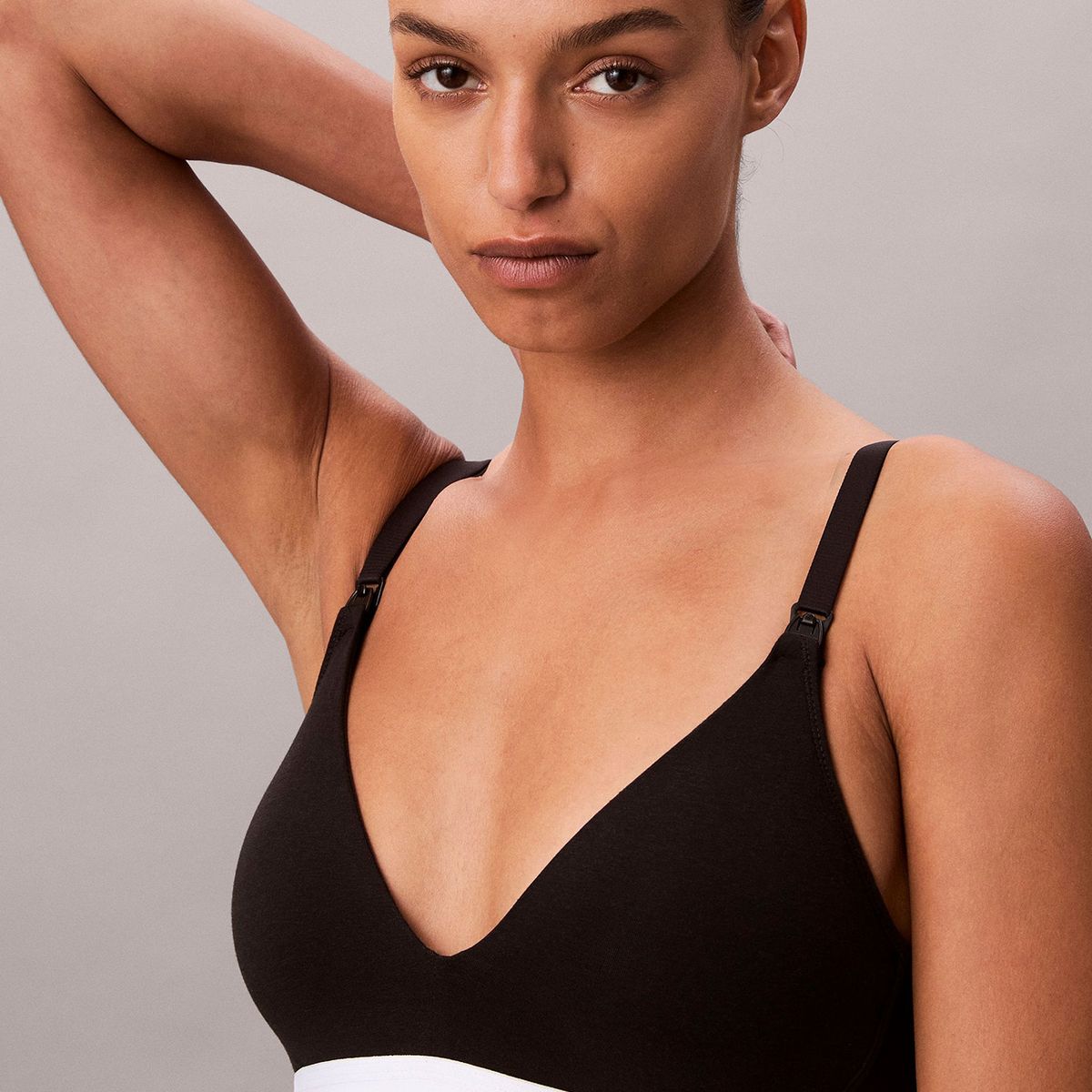 CALVIN KLEIN - Corpiño negro con forro ligero de lactancia - Icon Cotton Modal Calvin Klein