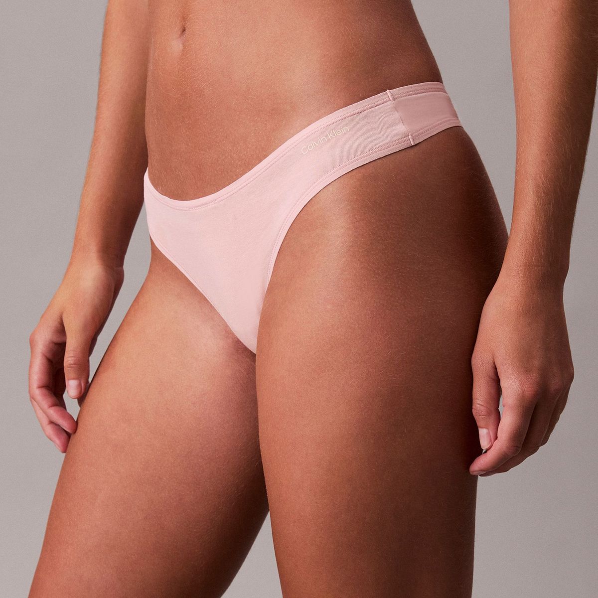 CALVIN KLEIN - Tanga rosa de talle bajo - Ideal Cotton Calvin Klein