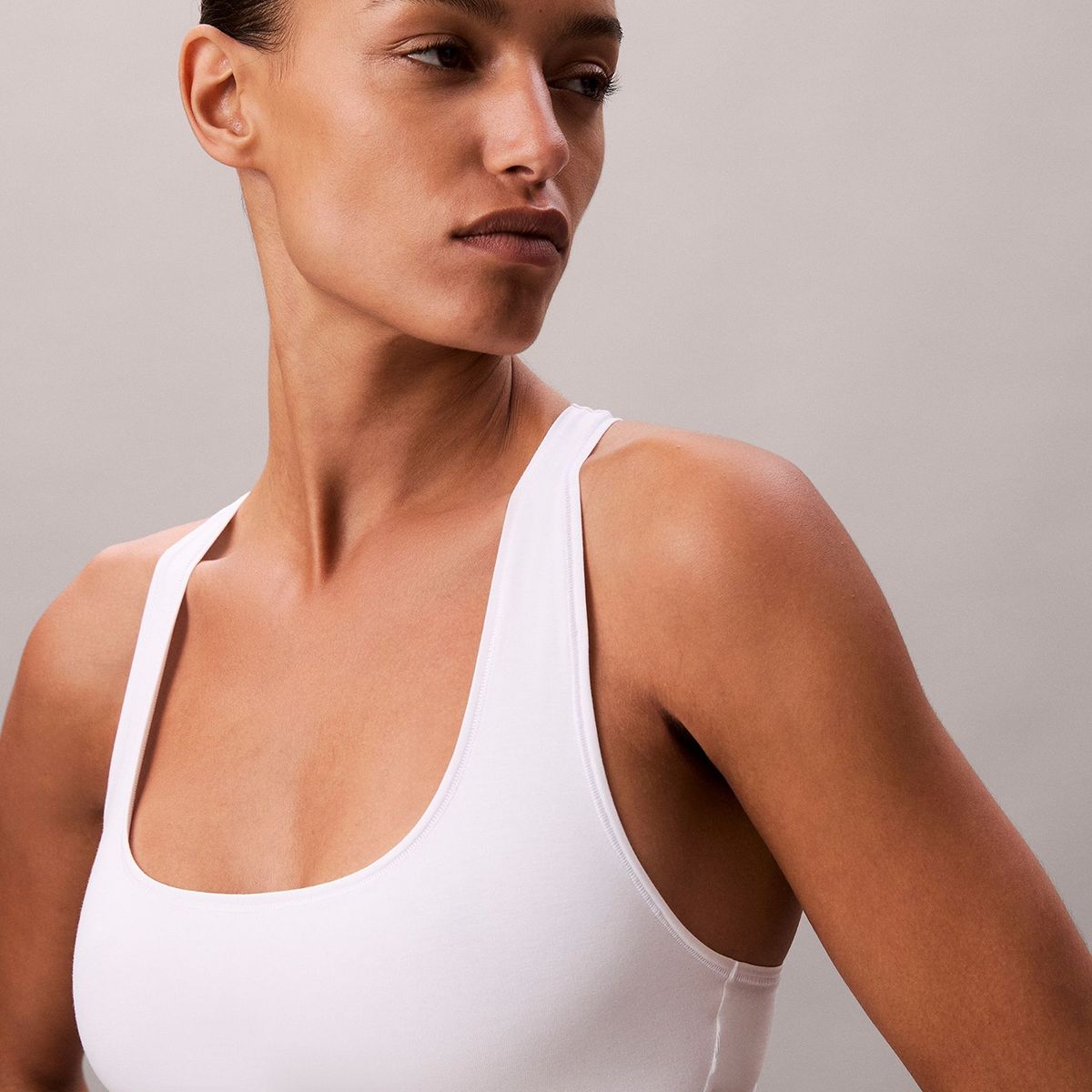 CALVIN KLEIN - Corpiño blanco sin forro - Icon Cotton Modal Calvin Klein