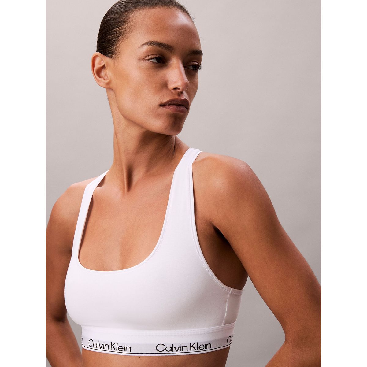 CALVIN KLEIN - Corpiño blanco sin forro - Icon Cotton Modal Calvin Klein
