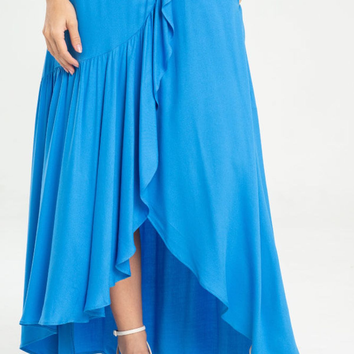 RAGGED - Falda larga lindsay Azul capri Ragged