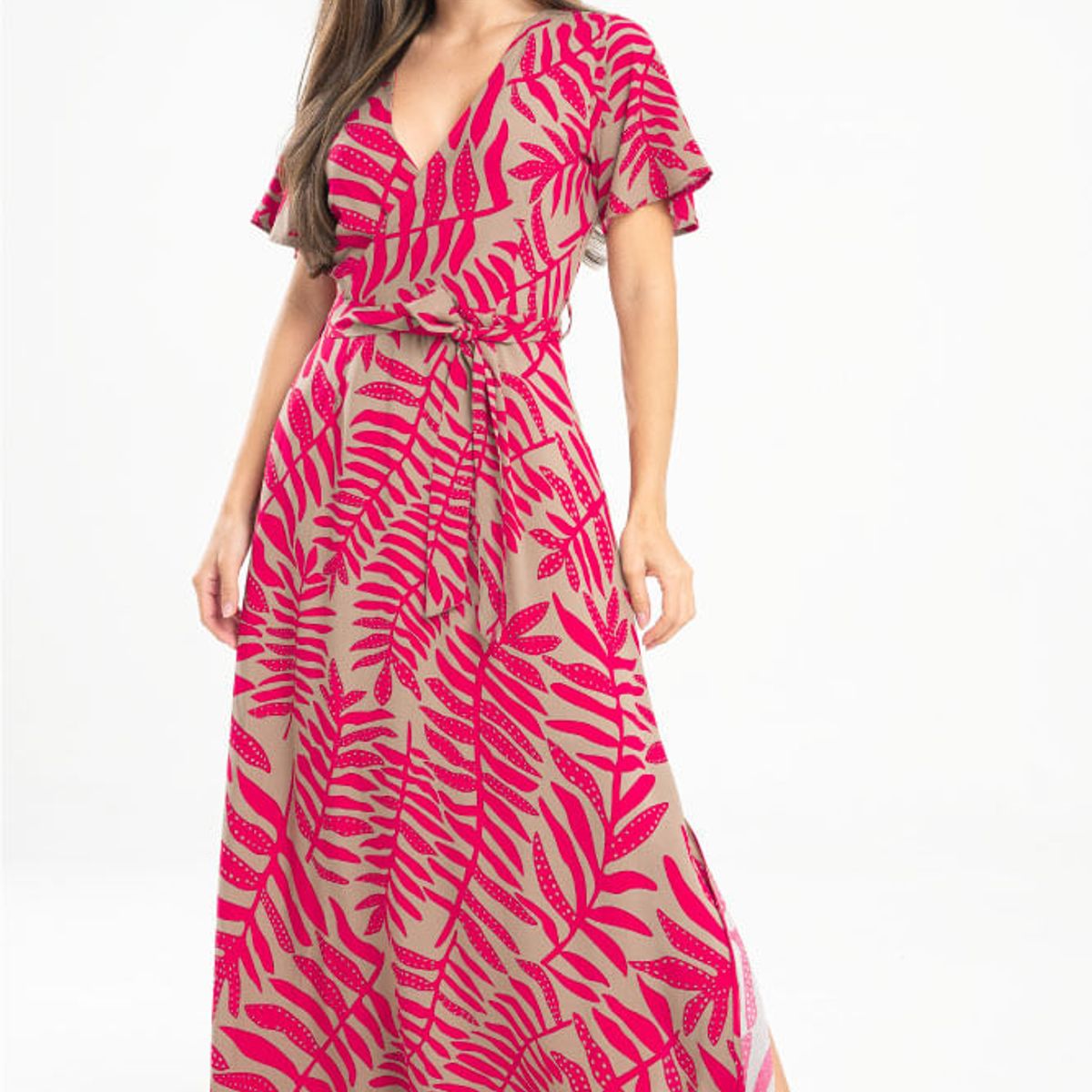 RAGGED - Vestido largo darrius Rojo puro Ragged