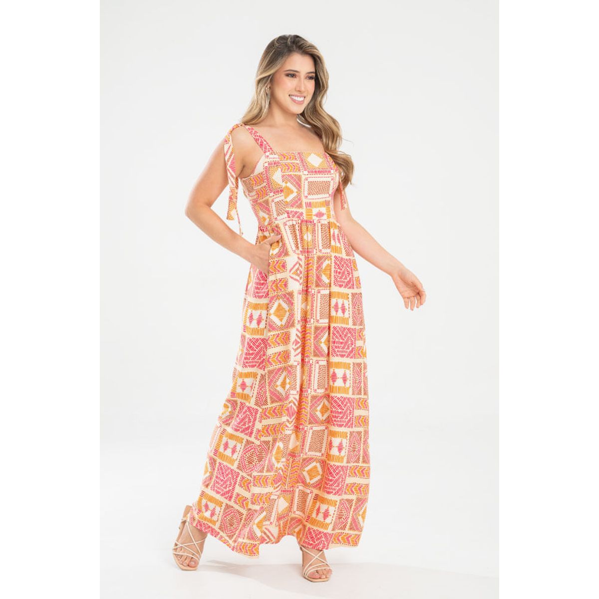 RAGGED - Vestido largo stallion Beige claro Ragged