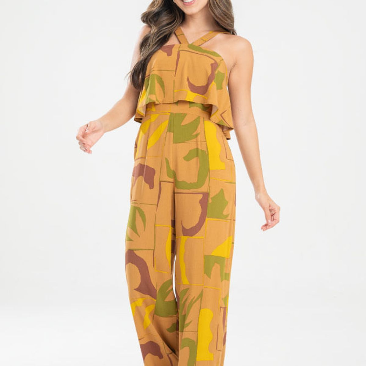 RAGGED - Enterizo bruselas Amarillo mostaza Ragged