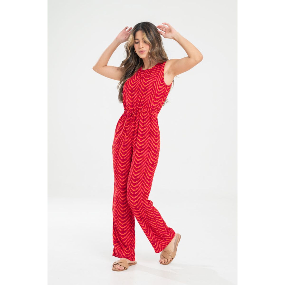 RAGGED - Enterizo largo lashaky Naranja Ragged