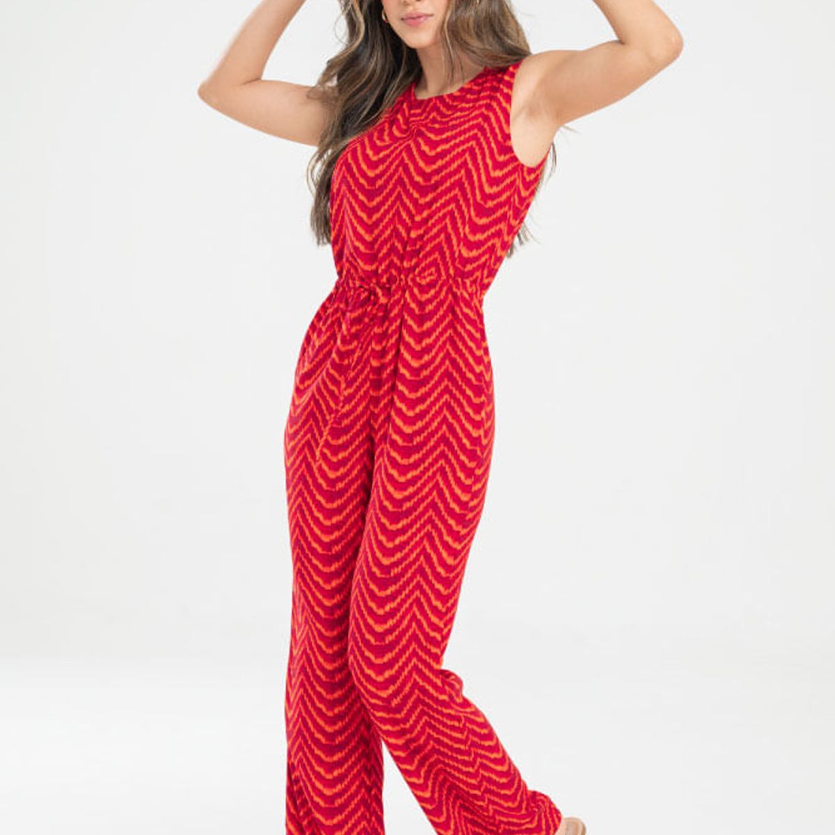 RAGGED - Enterizo largo lashaky Naranja Ragged