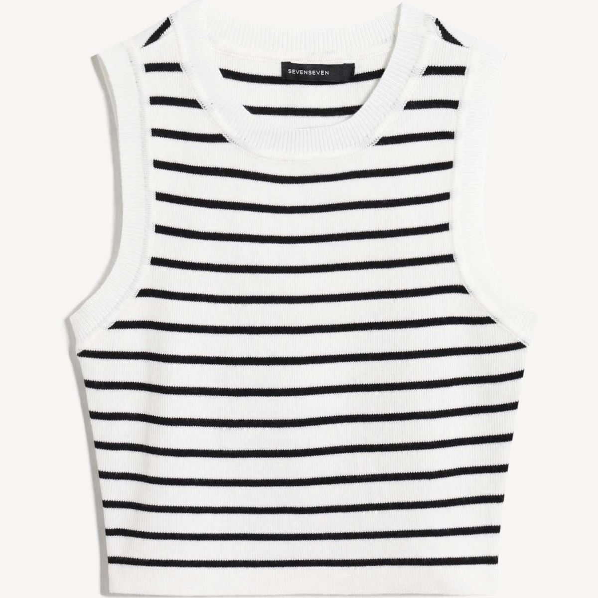 SEVEN SEVEN - Camiseta Para Mujer Manga Sisa Cuello Redondo Color Blanco Marca Seven Seven #28096408