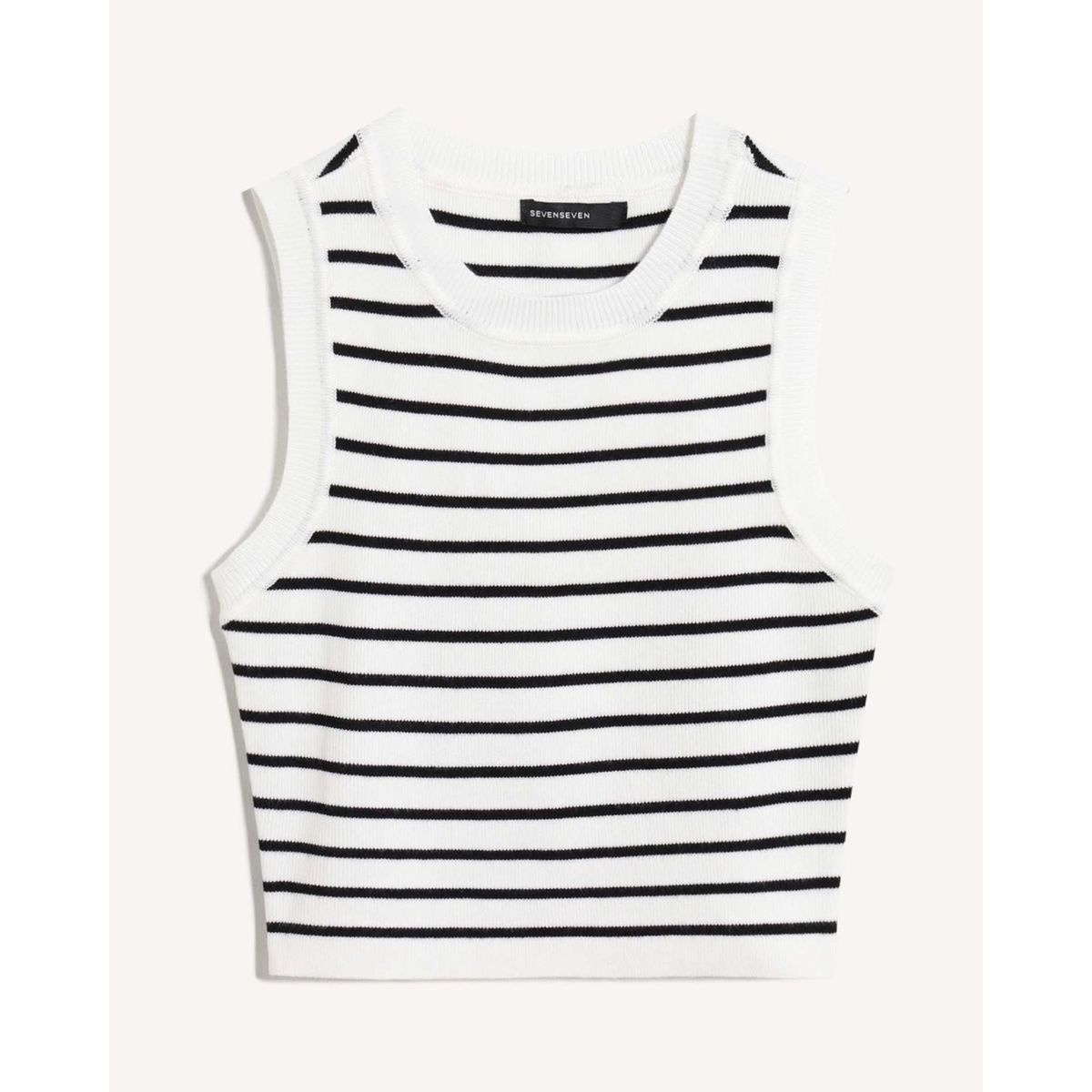 SEVEN SEVEN - Camiseta Para Mujer Manga Sisa Cuello Redondo Color Blanco Marca Seven Seven #28096408