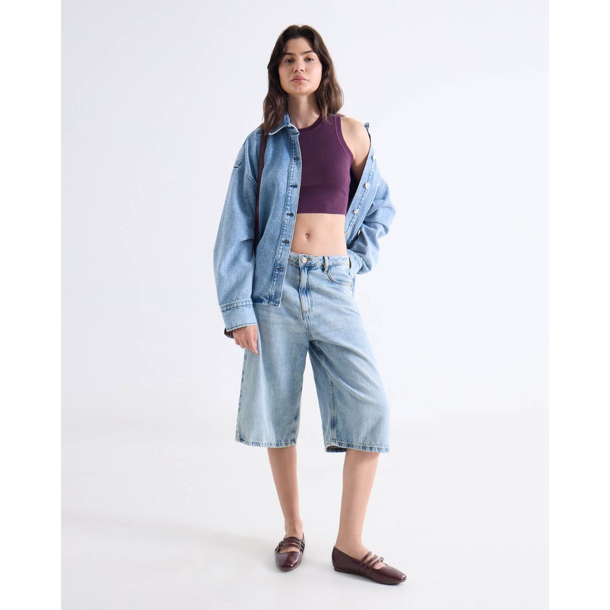 SEVEN SEVEN - Camiseta Para Mujer Manga Sisa Cuello Redondo Color Vino Marca Seven Seven #28096417