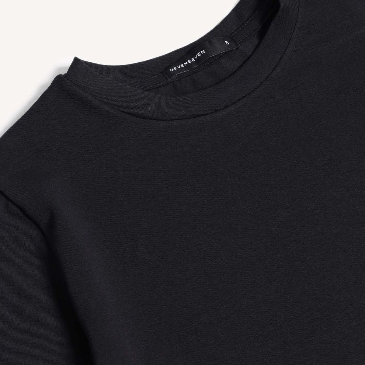 SEVEN SEVEN - Camiseta Para Mujer Manga Larga Cuello Redondo Color Negro Marca Seven Seven #28096566