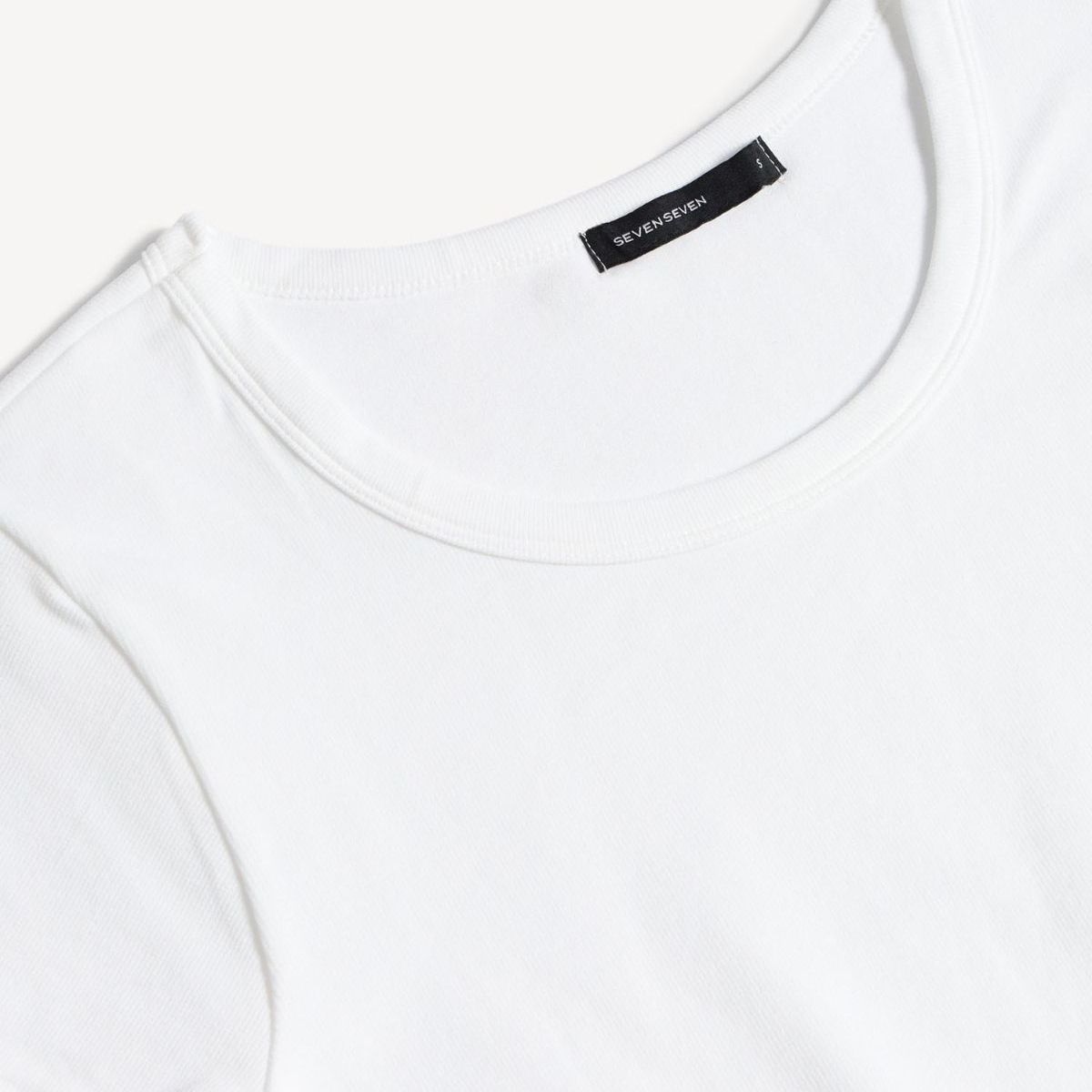 SEVEN SEVEN - Camiseta Para Mujer Manga Corta Cuello Redondo Color Crema Marca Seven Seven #28096407