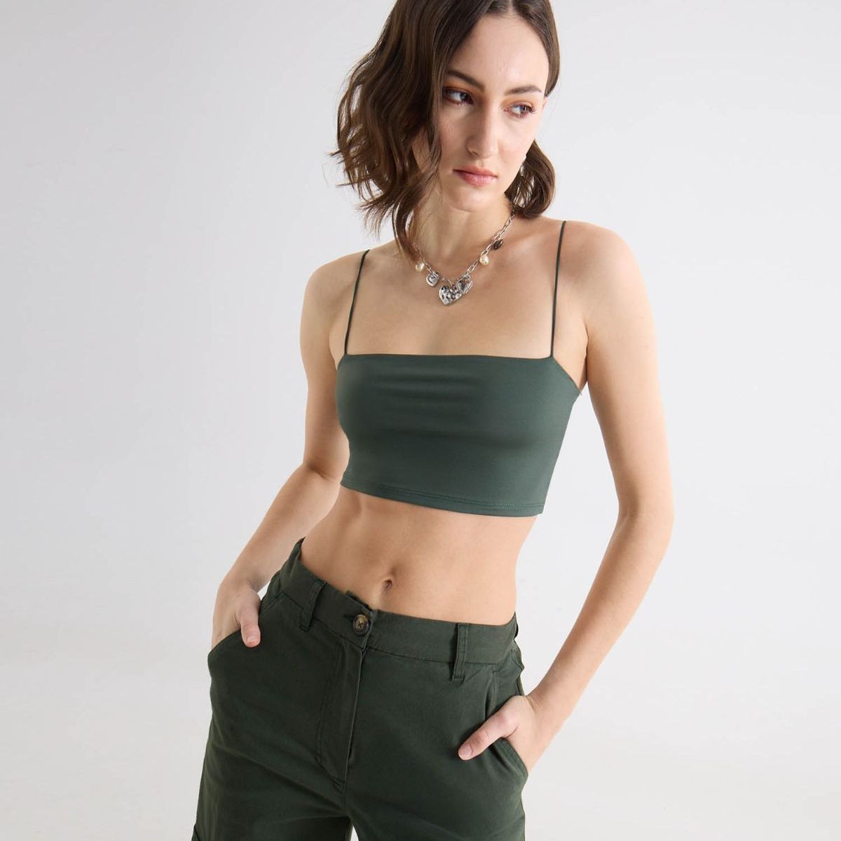 SEVEN SEVEN - Camiseta Para Mujer Manga Sisa Moda Color Verde Marca Seven Seven #28096457