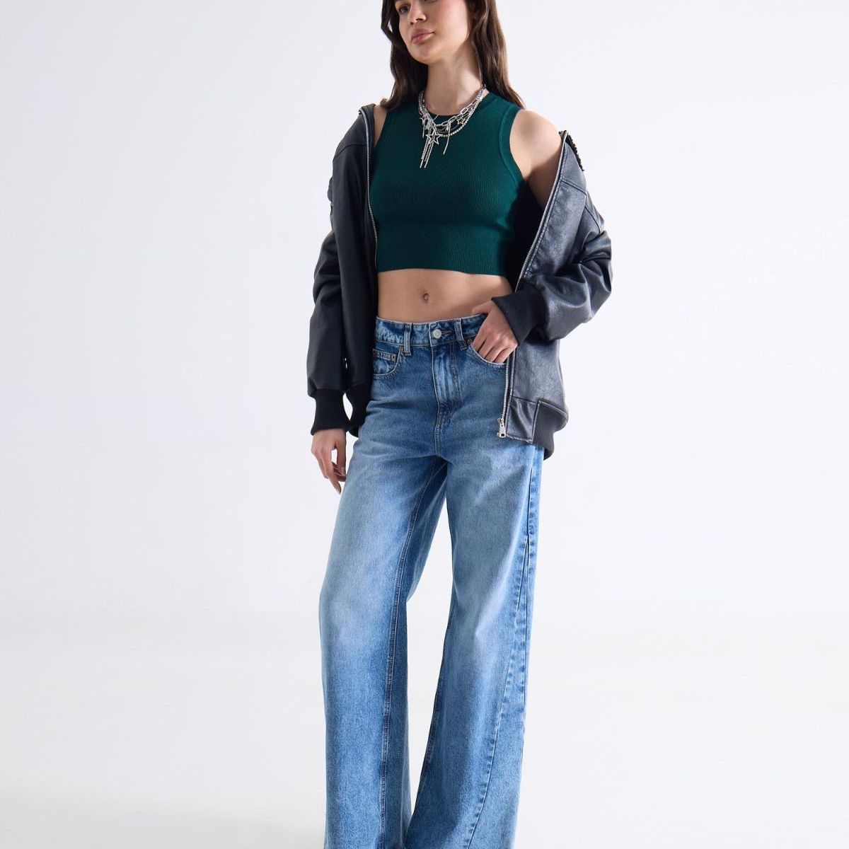 SEVEN SEVEN - Camiseta Para Mujer Manga Sisa Cuello Redondo Color Verde Marca Seven Seven #28096409