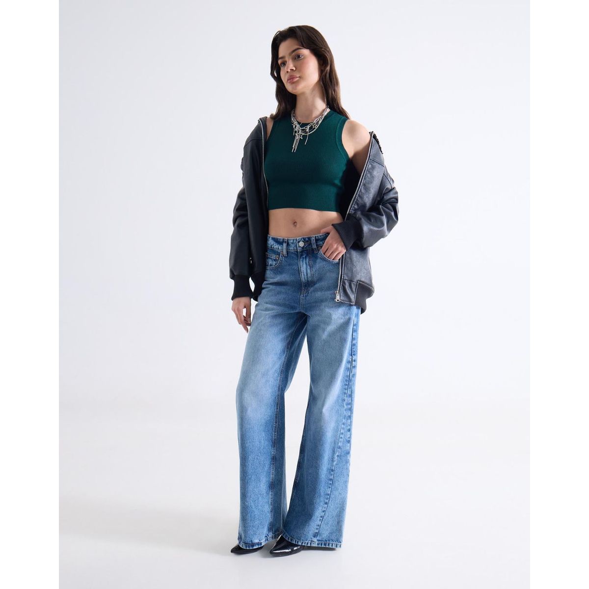 SEVEN SEVEN - Camiseta Para Mujer Manga Sisa Cuello Redondo Color Verde Marca Seven Seven #28096409