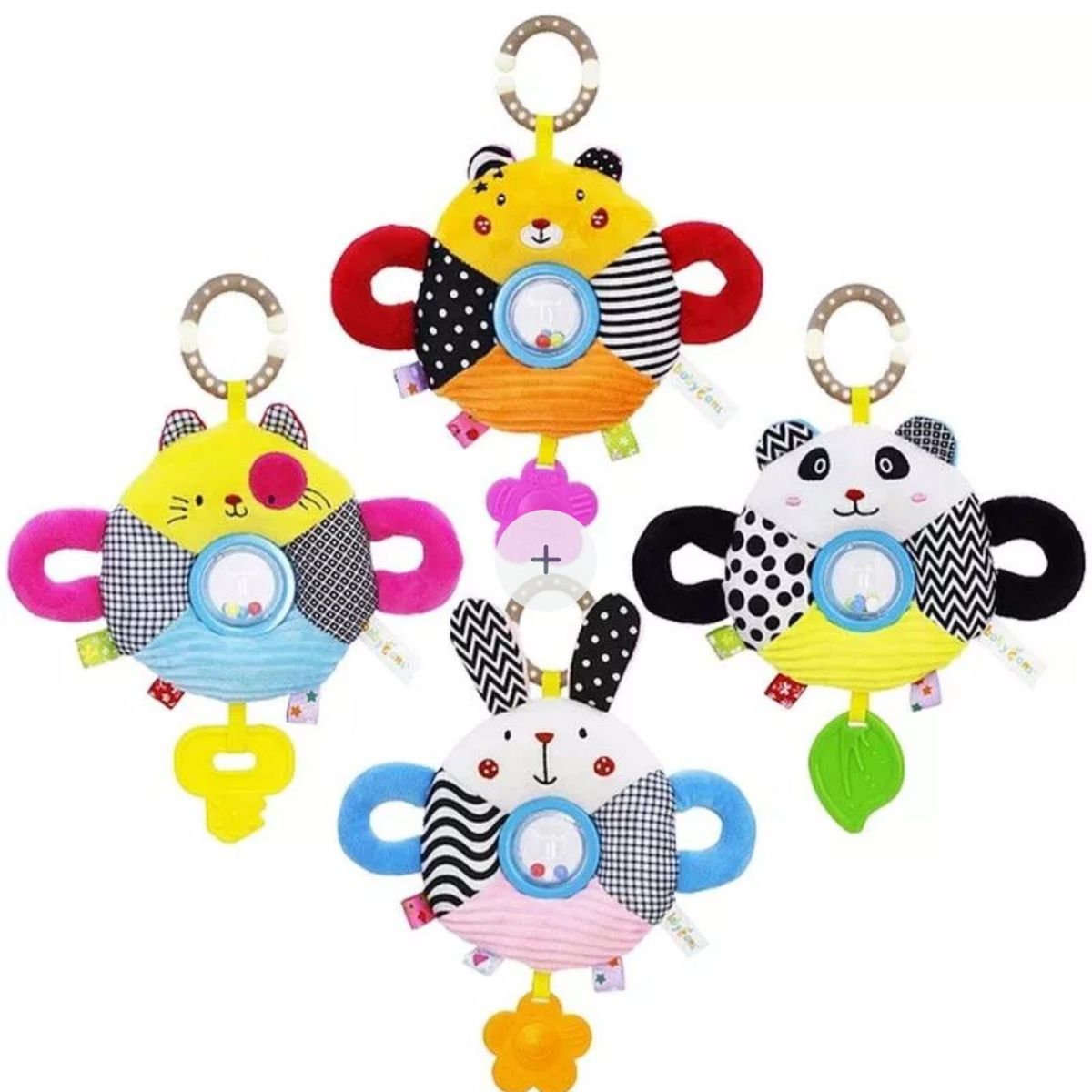 GENERICO - Sonajero Colgante De Estimulación Visual con Mordedor