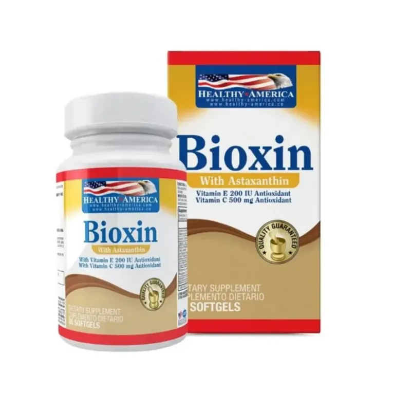 HEALTHY AMERICA - SUPLEMENTO CON ASTAXANTINA Y VITAMINAS X 60 SOFTGELS/ BIOXIN