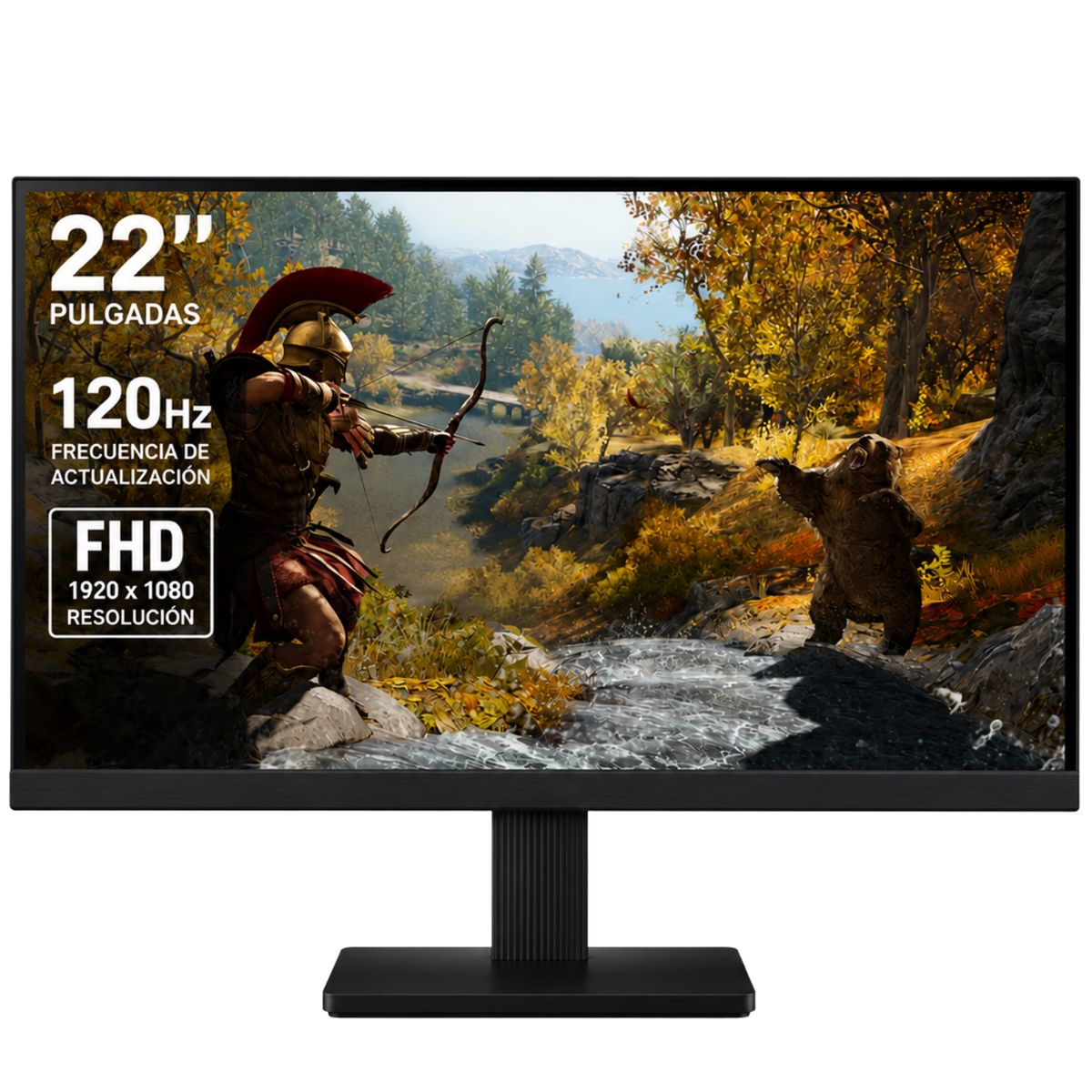 AMD - PC GAMING  - RYZEN 7 5700G - 24GB RAM - 512GB SSD - 5 FANS - MONITOR 22 120Hz + COMBO 4 EN 1