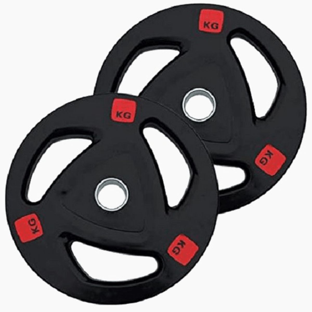 GENERICO - Discos olimpicos 2" encauchetado Par de 20 kg total 40 kg