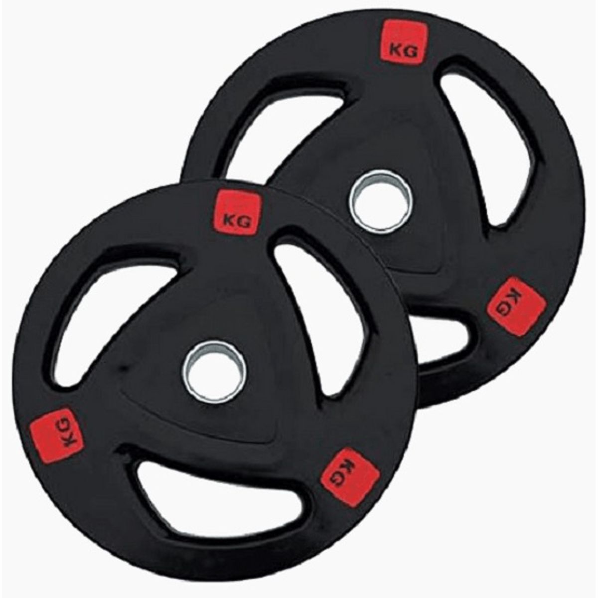 GENERICO - Discos olimpicos 2" encauchetado Par de 20 kg total 40 kg