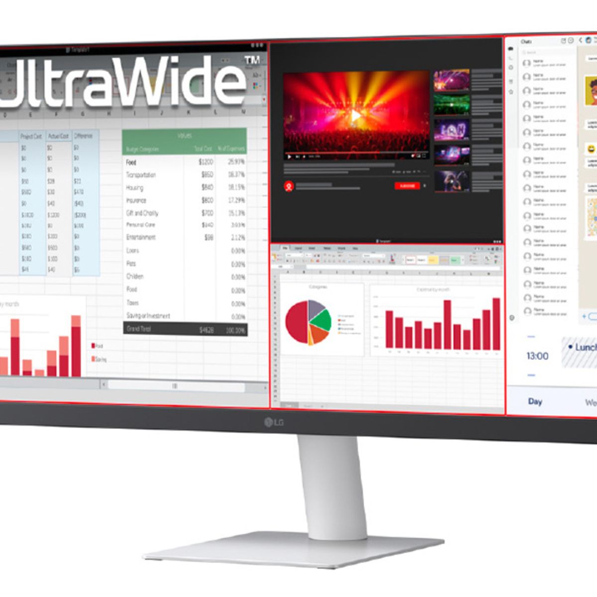 LG - Monitor Lg 29 Pulgadas 29u531a Ultrawide Wfhd Plano Blanco