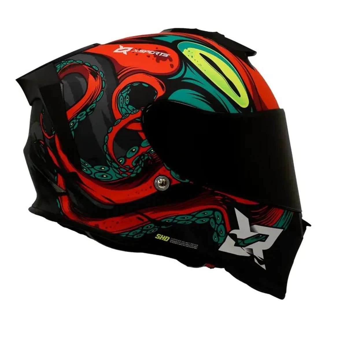 X SPORTS - CASCO MOTO X SPORTS V151 CERTIFICAD ECE 2206 DAVE ROJO MATE