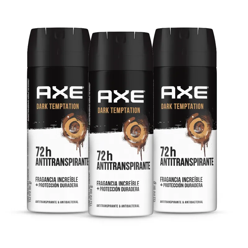 AXE - Pack Desodorante Axe Dark Temptation x3