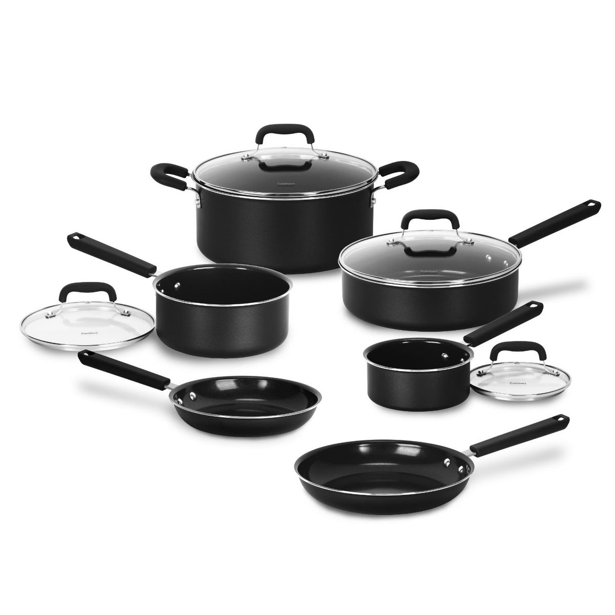 CUISINART - JUEGO DE OLLAS 10 PZAS ALUMINIO PARA INDUCCIÓN  CUISINART
