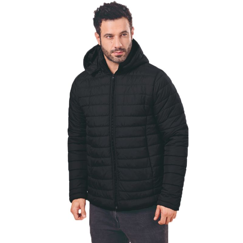 GENERICO - Chaqueta Abrigo Hombre Impermeable Acolchada Urbana Con Capota