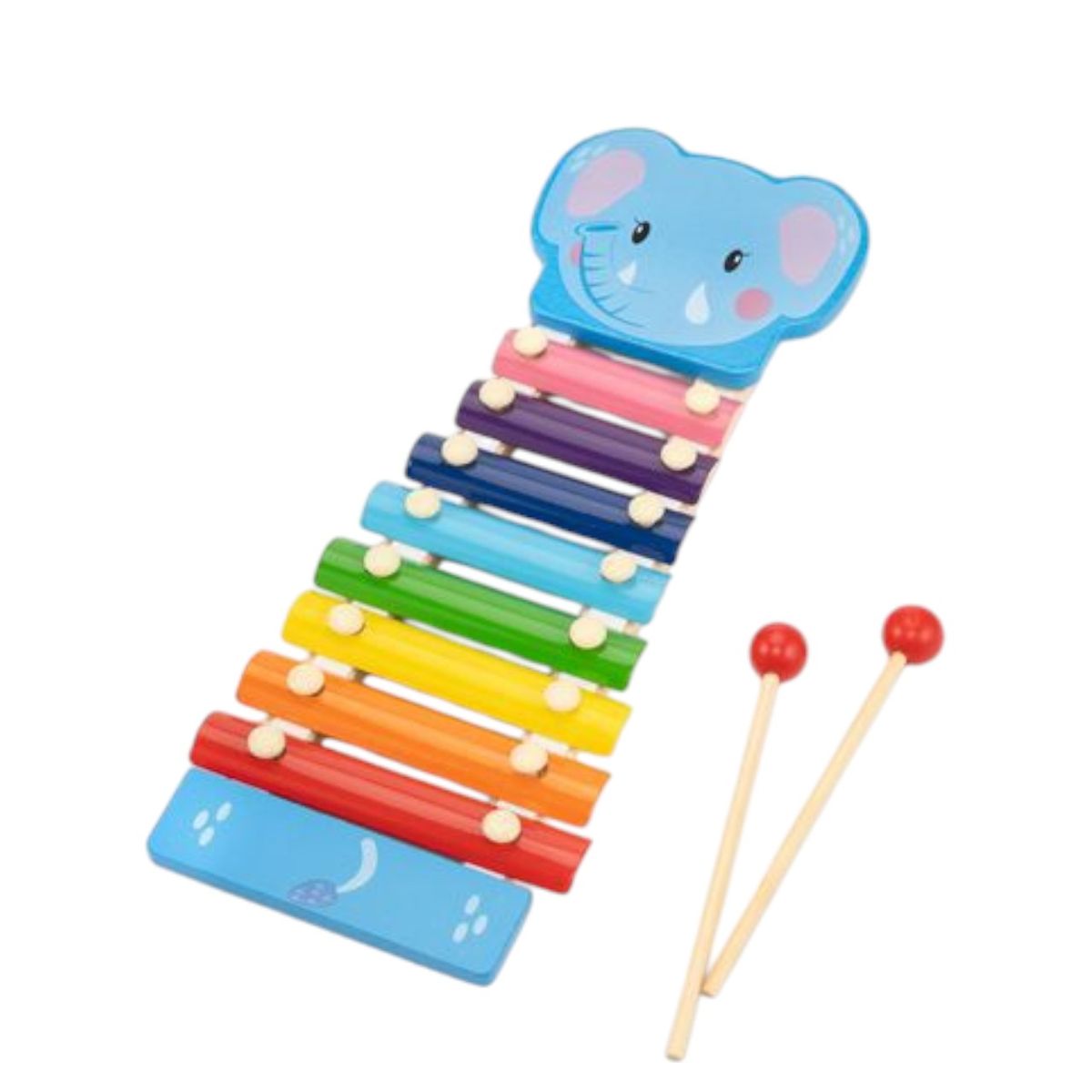 GENERICO - Juguete Musical Xilófono Marimba Infantil 8 Tonos Madera Azul