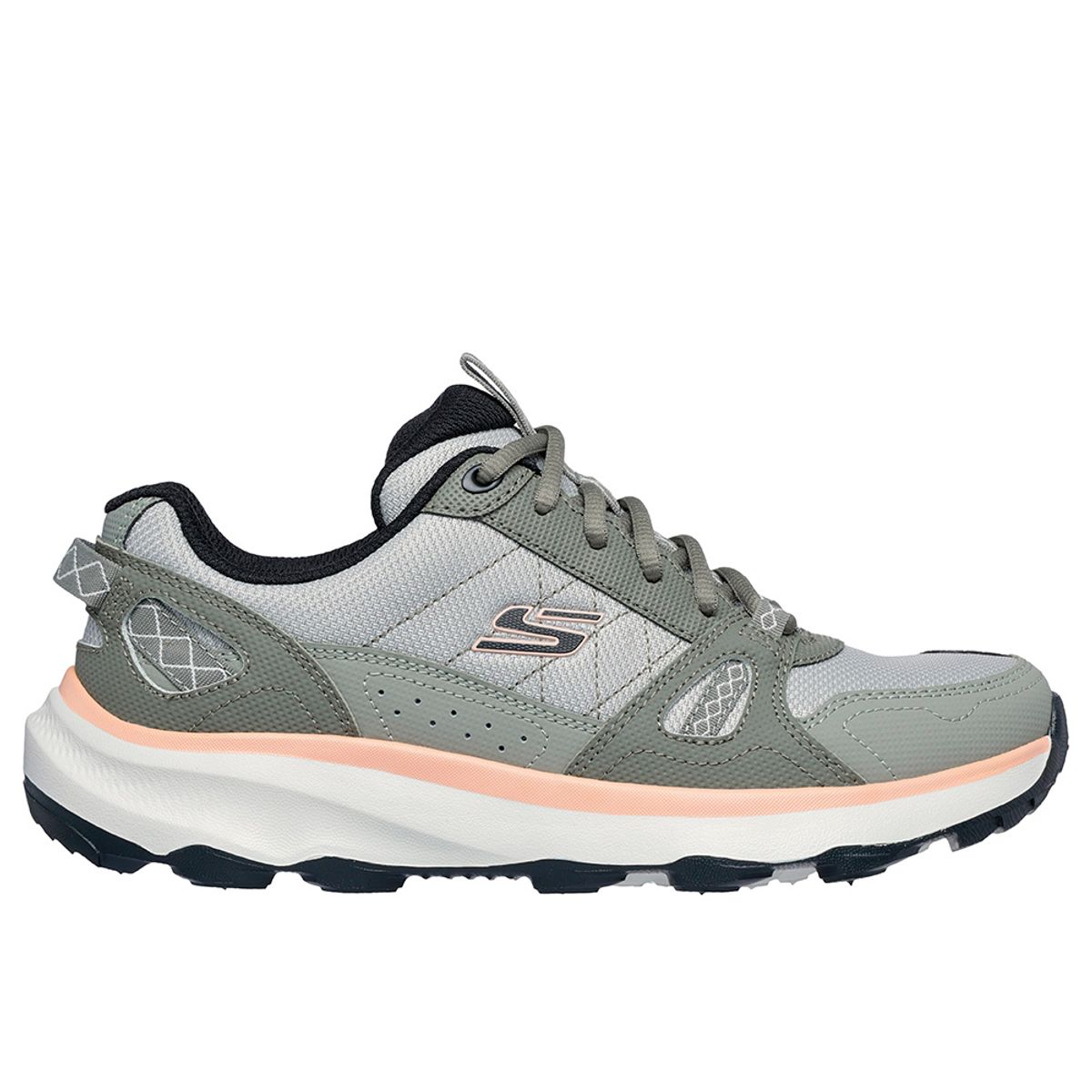 SKECHERS - Tenis Skechers Mujer   Ridge Oak - Gris - Blanco