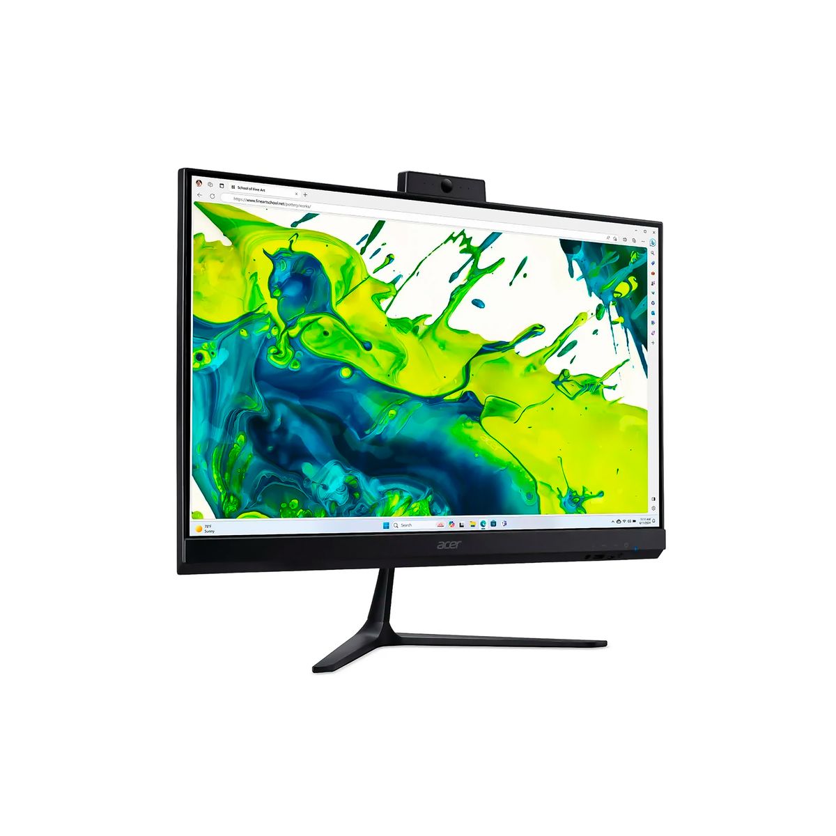 ACER - Aio Acer Aspire C24-2G-LR14  238′ FHD  AMD R7-5825U  8GB RAM 512GB SSD  Negro