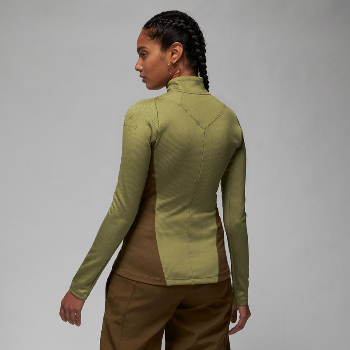 JORDAN - Camiseta manga larga Mujer Jordan 23 Rib Quarter Zip