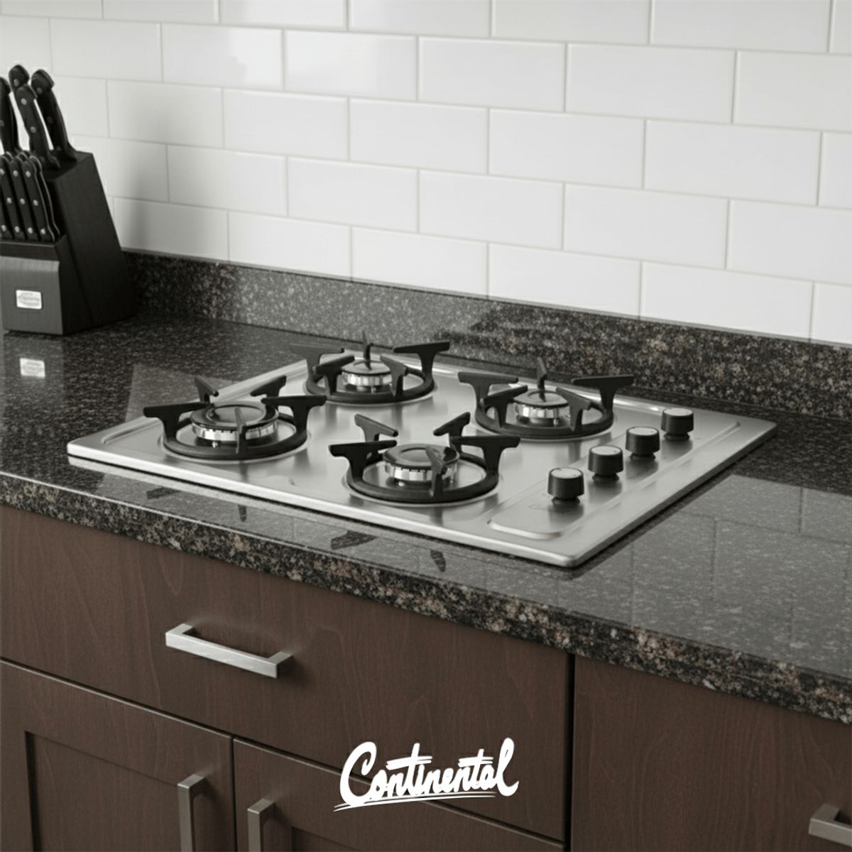 CONTINENTAL - Estufa De Empotrar 5418 Acero Inoxidable Gas Natural