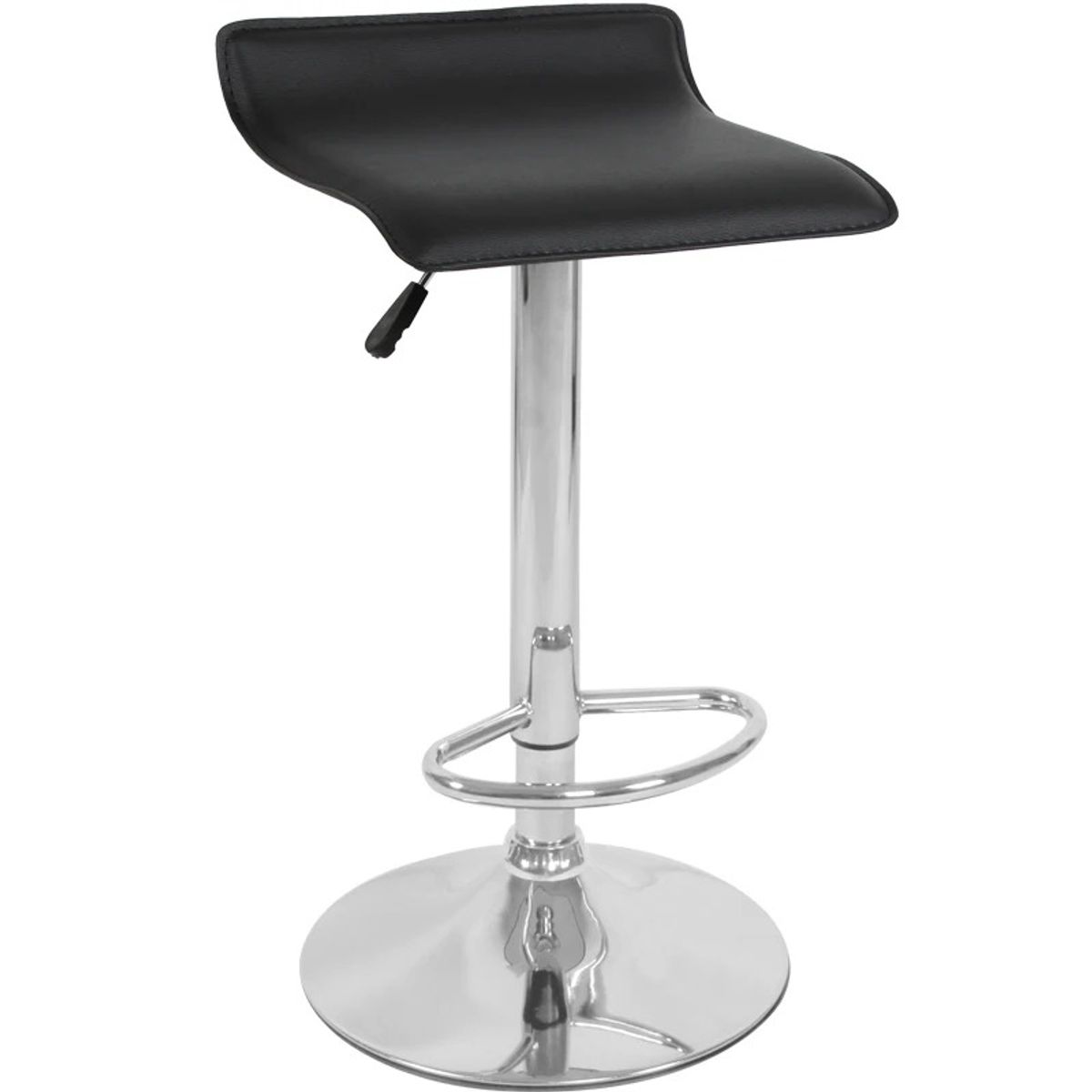 GENERICO - Silla Piso Tipo Bar Graduable Negra