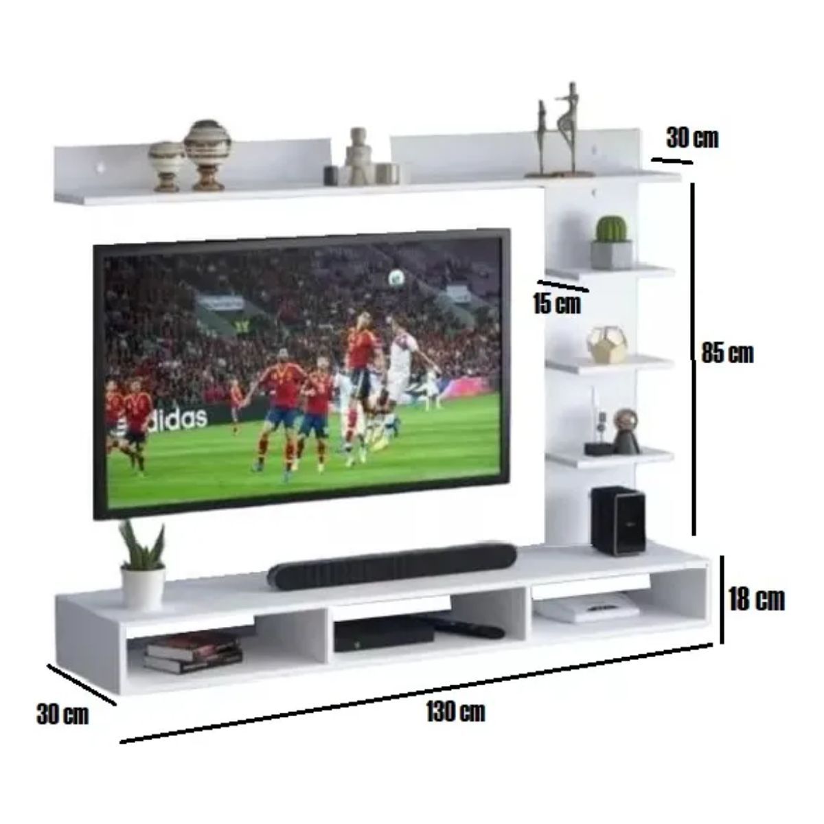 GENERICO - Repisa Flotante Mueble Mesa De Tv Centro De Entretenimiento