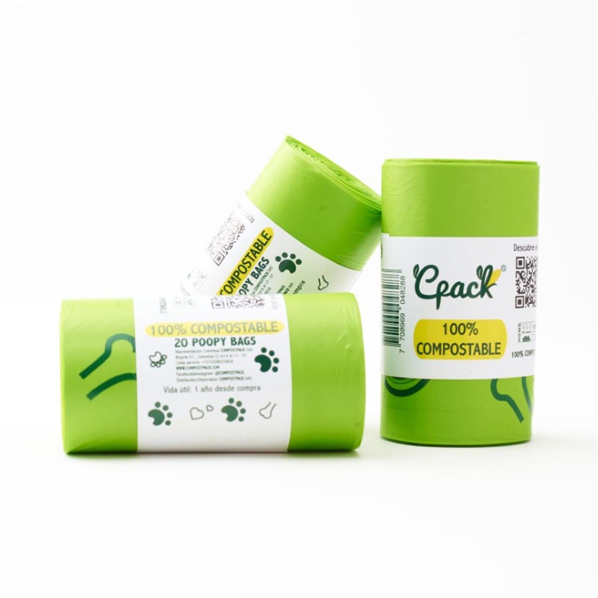 GENERICO - Bolsas para mascotas compostables x 60 und