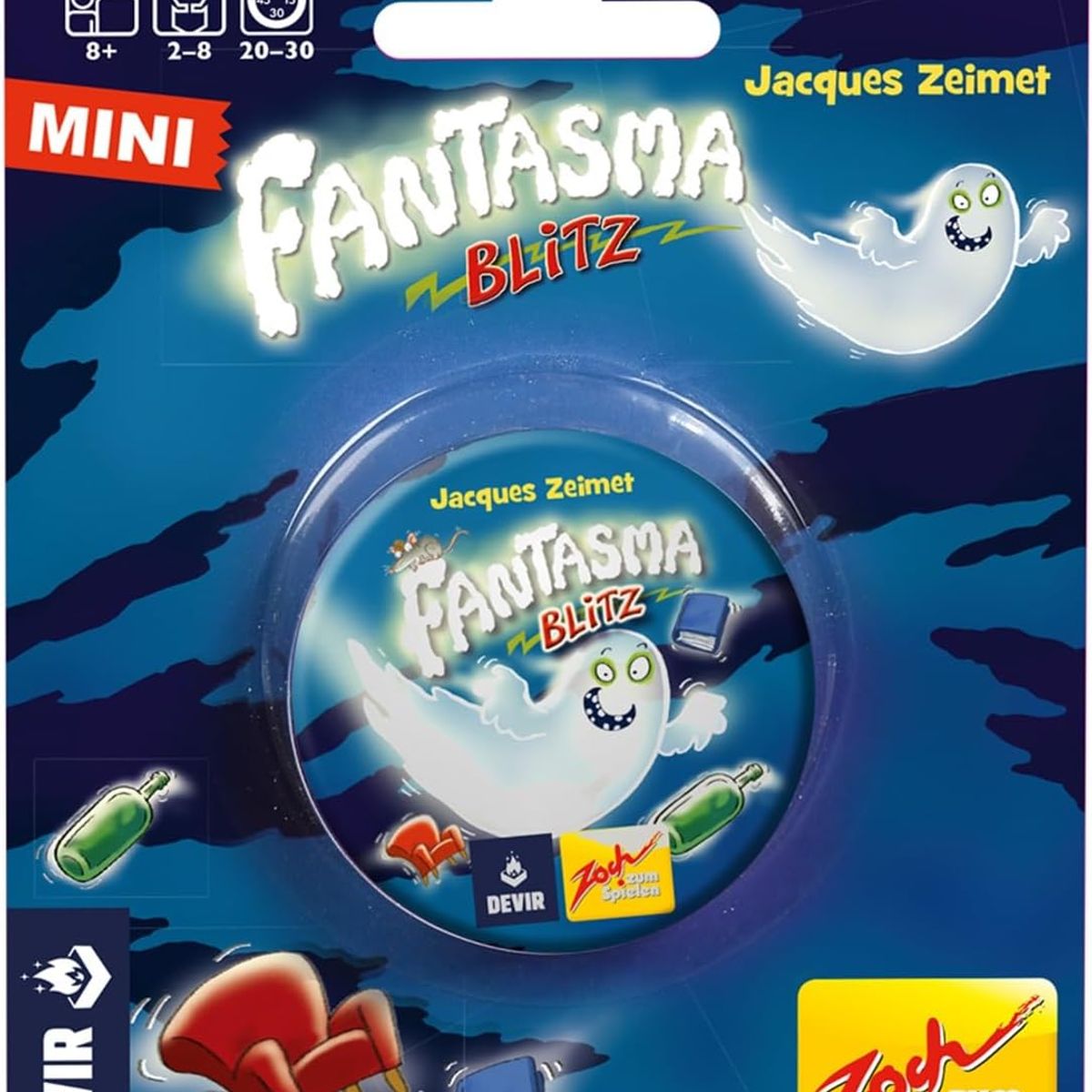 DEVIR - Juego De Mesa Reflejos Fantasma Blitz Mini Para Familia