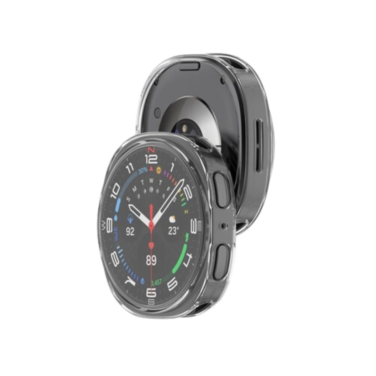 GENERICO - Funda Protectora Para Samsung Galaxy Watch 8 de 40mm color transparente