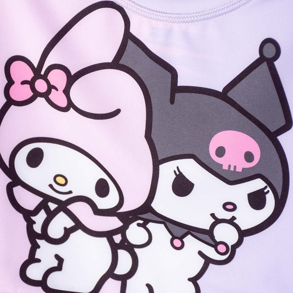 SANRIO - Conjunto de baño de My Melody & Kuromi manga larga para niña