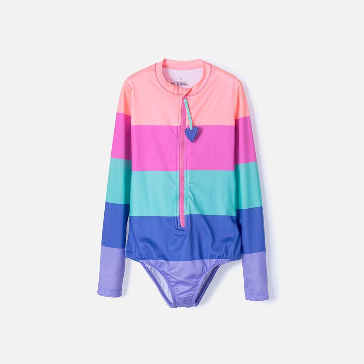 MIC - Vestido de baño Mic con cierre multicolor para niña