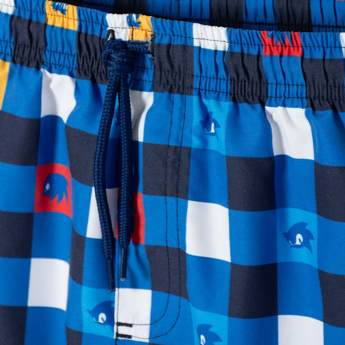 SONIC - Pantaloneta de baño Sonic con cordón para niño