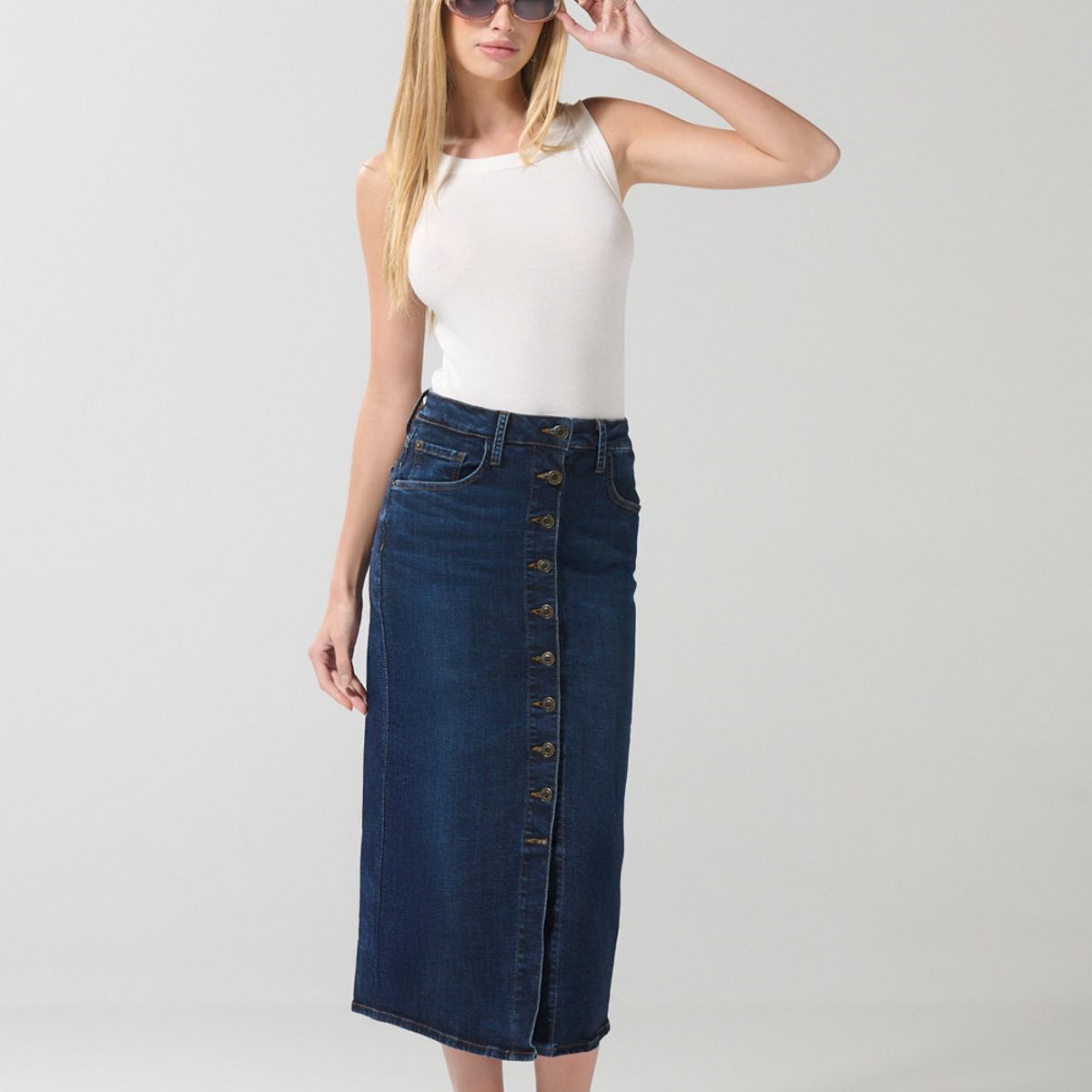 KOAJ - KOAJ Camiseta manga sisa unicolor con texturas y cuello redo Mujer